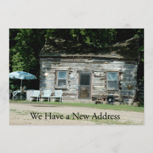 Private Schöne Änderung der Adresskarte: Blockhütt Ankündigung