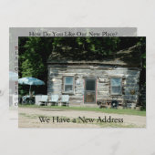 Private Schöne Änderung der Adresskarte: Blockhütt Ankündigung (Vorne/Hinten)