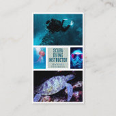 Private Scuba Diving Business Card Visitenkarte (Vorderseite)