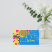 Private Singer Music Teacher Business Card Visitenkarte (Stehend Vorderseite)