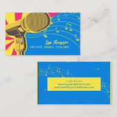 Private Singer Music Teacher Business Card Visitenkarte (Vorne/Hinten)