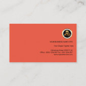 Private Taxi-Fahrer Einfache Monogramm Taxi Visitenkarte (Rückseite)