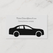 Private Treiber für Black Car Print Visitenkarte (Rückseite)