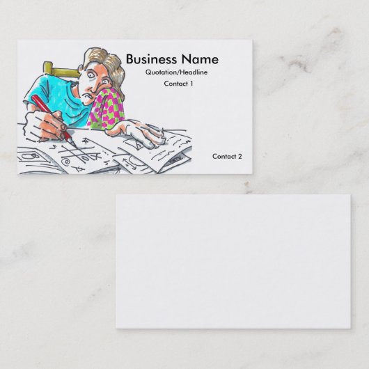 Private Tutor-Visitenkarten Visitenkarte (Vorne/Hinten)