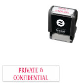 Private und vertrauliche CHOSE COLOR Permastempel (Beispiel)