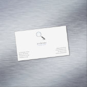 Private Untersuchung | Detektiv Beruflich Magnetische Visitenkarte (Beispiel)