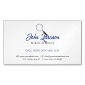 Private Untersuchung | Detektiv Beruflich Magnetische Visitenkarte (Vorderseite)