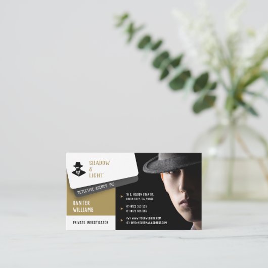 Private Untersuchungen | Detective Beruflich Bu Visitenkarte (Stehend Vorderseite)
