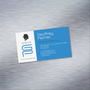 Private Untersuchungen   Detektiv Beruflich Magnetische Visitenkarte