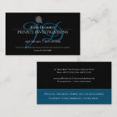 Private Untersuchungen | Detektiv Beruflich Visitenkarte (Vorne/Hinten)