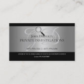 Private Untersuchungen | Detektiv Beruflich Visitenkarte (Vorderseite)