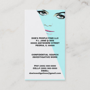 PRIVATE UNTERSUCHUNGS-UNTERSUCHUNGSVISITENKARTEN VISITENKARTE