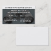 Private Untersuchungs-Visitenkarte Visitenkarte (Vorne/Hinten)