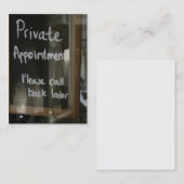 private Verabredung Terminkarte (Vorne/Hinten)