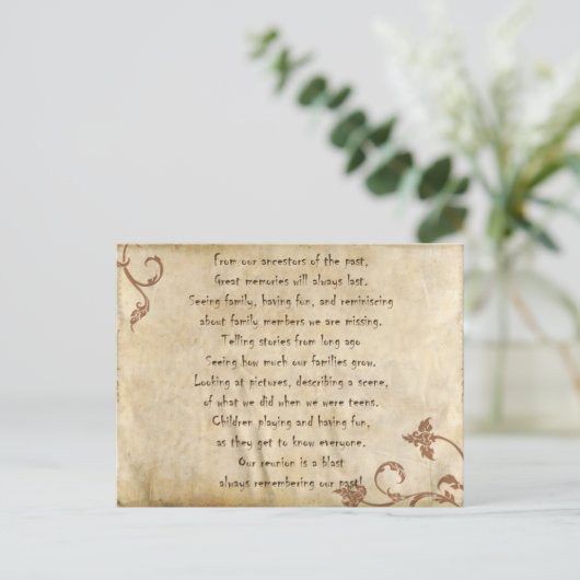 Private Wiedersehen-Card Postkarte (Stehend Vorderseite)