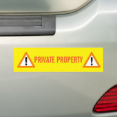 PRIVATEIGENTUM AUTOAUFKLEBER (Auf Auto)