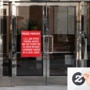 Privateigentum Kennt Eure Rechte Fensteraufkleber
