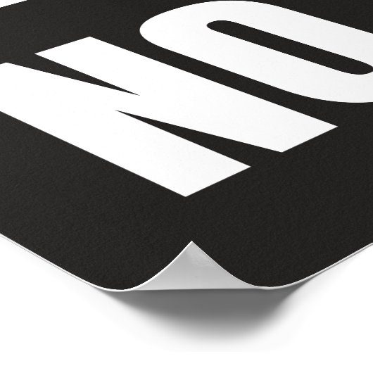 Privateigentum ohne Verletzung Poster (Ecke)