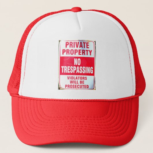 Privateigentum Truckerkappe (Vorderseite)