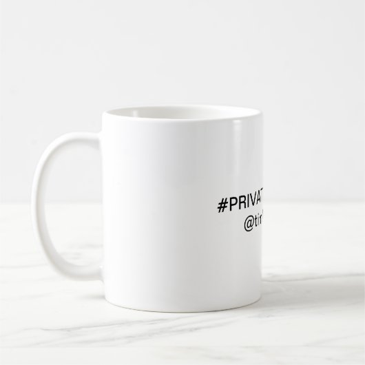 Privateigentums-Tasse Kaffeetasse (Links)