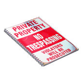 Privateigentumsheft Notizblock (Rechte Seite)