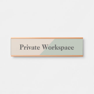 Privater Arbeitsplatz Bürogrenze Türschild
