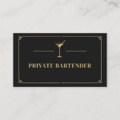 Privater Barkeeper Profi Visitenkarte (Vorderseite)