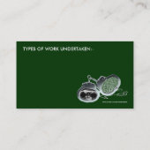 Privater Detektiv Visitenkarte (Rückseite)