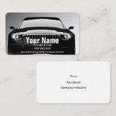 Privater Fahrer oder Taxi elegante schwarze Visite Visitenkarte (Vorne/Hinten)