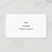 Privater Fahrer oder Taxi elegante schwarze Visite Visitenkarte (Rückseite)