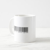 Privater Forscher-Bar-Code Kaffeetasse (Vorderseite Links)