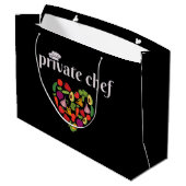 Privater Koch Große Geschenktüte (Rückseite Schrägansicht)
