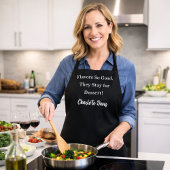 Privater Koch Schwarz-weißer Spaß Schürze