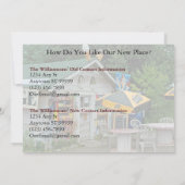 Privater lustiger Adresswechsel - Nordwoods Ankündigung (Rückseite)