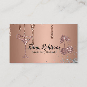 Privater Party Barkeeper Visitenkarte