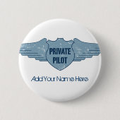 Privater Pilot Blue Wings Button (Vorderseite)