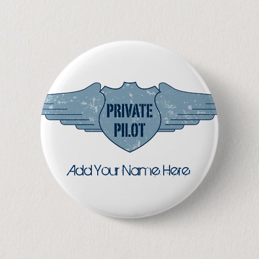 Privater Pilot Blue Wings Button (Vorderseite)