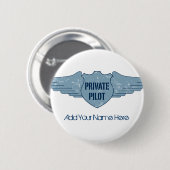 Privater Pilot Blue Wings Button (Vorne & Hinten)