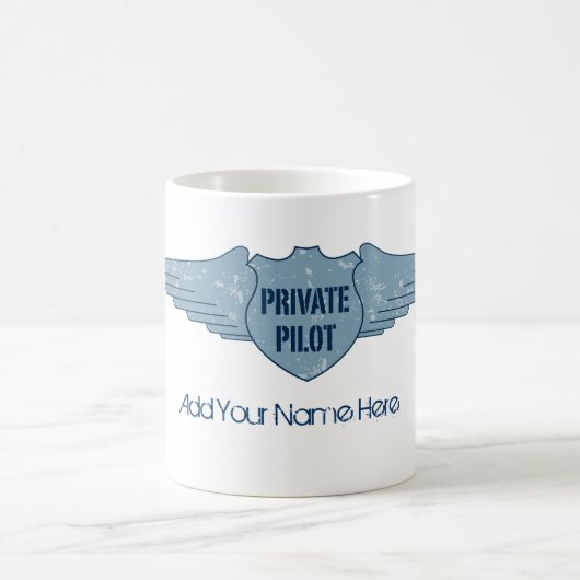 Privater Pilot Blue Wings Kaffeetasse (Mittel)