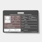 Privater Sicherheitsdienst Ausweis (Rückseite)