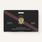 Privater Sicherheitsdienst Ausweis (Vorderseite)