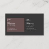 Privater Sicherheitsdienst Visitenkarte (Rückseite)