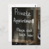 privater Termin Postkarte (Vorne/Hinten)