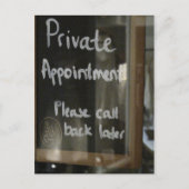 privater Termin Postkarte (Vorderseite)