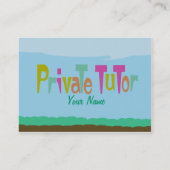 Privater Tutor Visitenkarte (Rückseite)