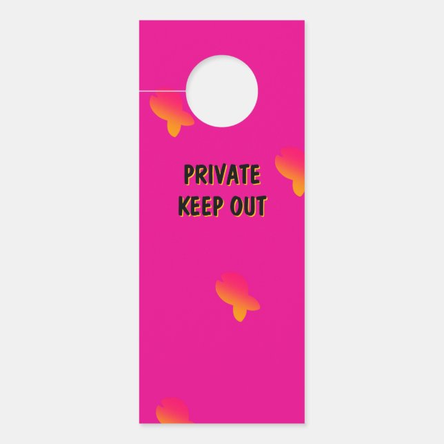 Privates Behalten Baby/Ruhiges Baby Türanhänger (Vorderseite)