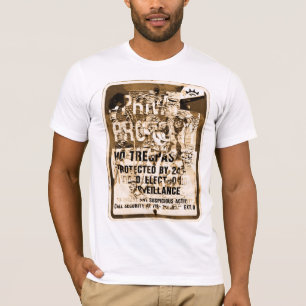 Privates Eigentums-Zeichen-Vintages grafisches T-Shirt