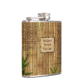 Privates Tiki Bar mit Ihrem Namen auf ihm Flachmann (Rechts)