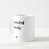 Privatgrundstück - Wortspiele - Francois Ville Kaffeetasse (Vorderseite Links)