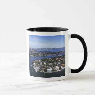 Privathäuser auf einer Insel in der Biscayne Bay,  Tasse